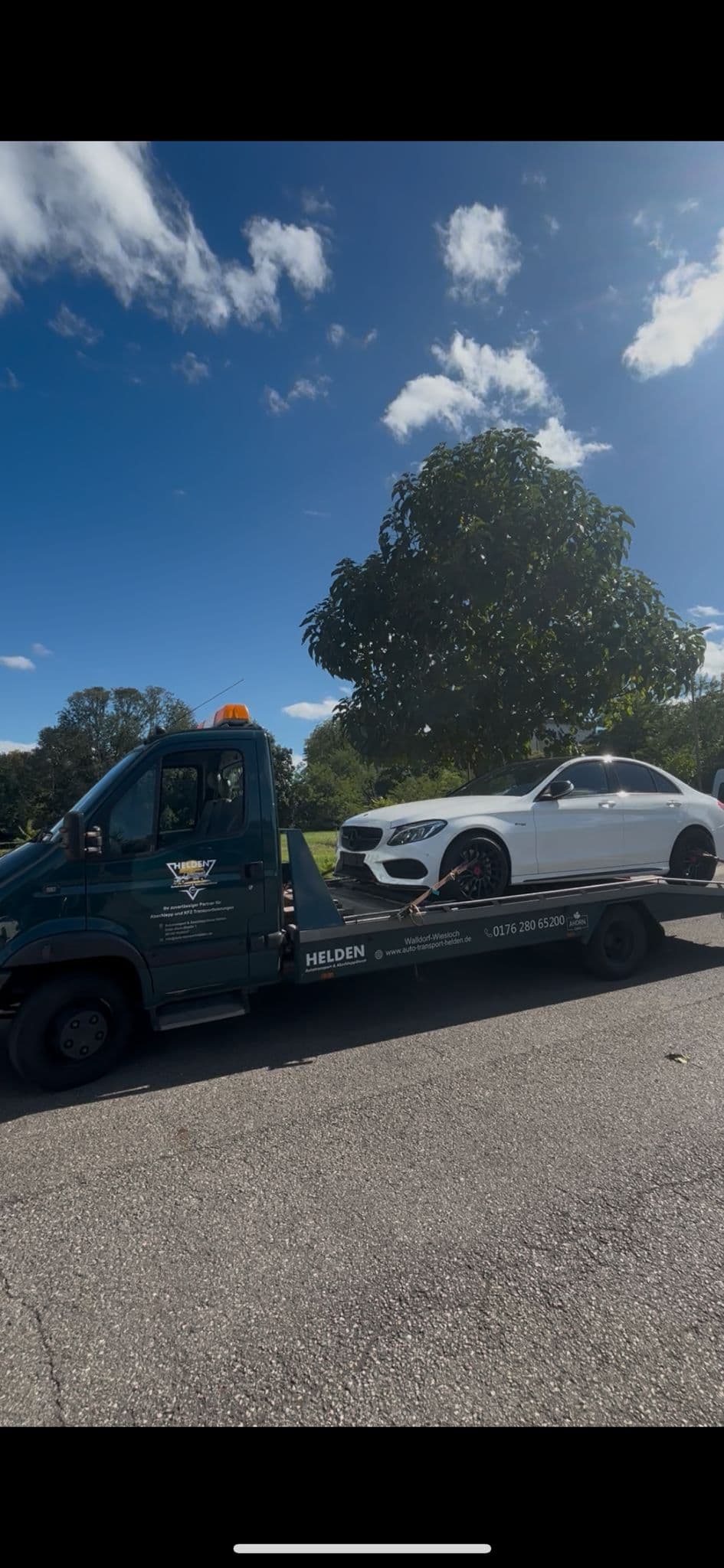 Abschleppwagen im Einsatz